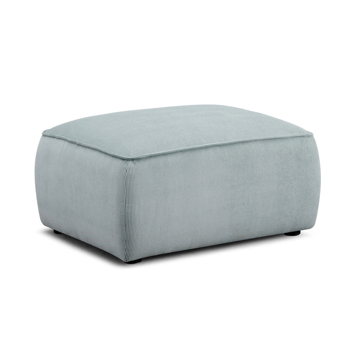 Travie Performance Corduroy Velvet Ottoman