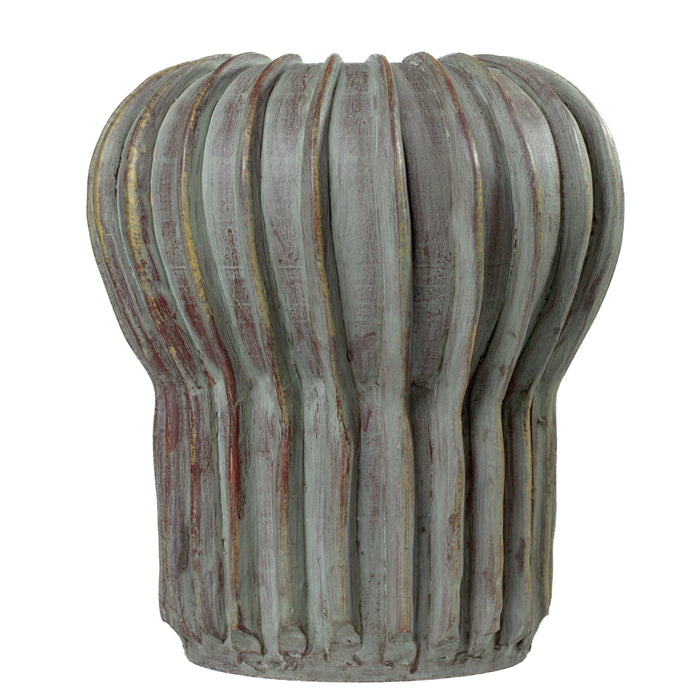 Visha Cream and Blue Terracotta Decorative Vase