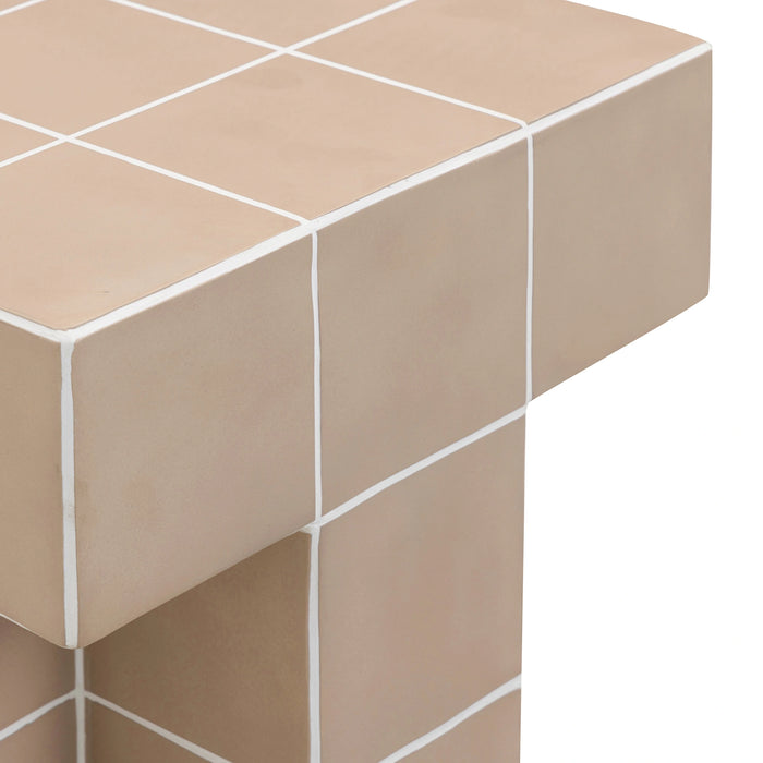 Alma Tile Concrete Indoor/Outdoor Side Table