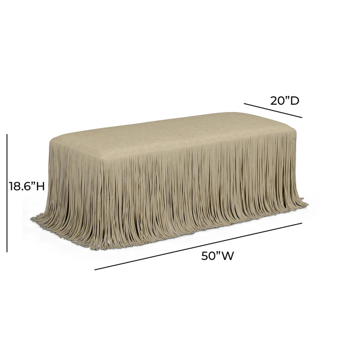 Shag Me 50" Performance Vegan Leather Bench