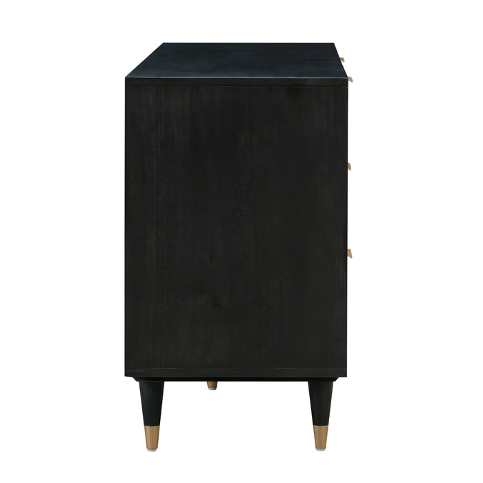 Sierra 60" Cane 6-Drawer Dresser