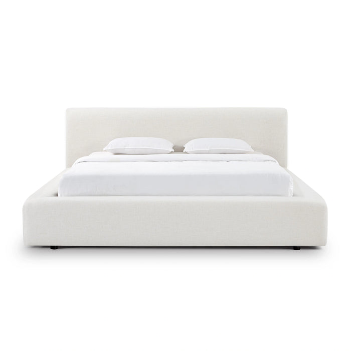 Meena Cream Upcycled Performance Linen Storage Bed