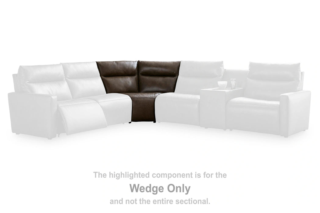 ModZ Power Reclining Sectional with Audio Console