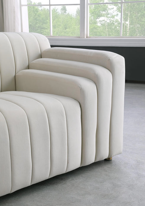 Naya Cream Velvet Sofa