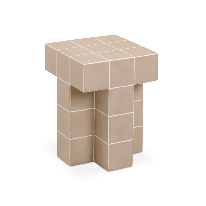 Alma Tile Concrete Indoor/Outdoor Side Table