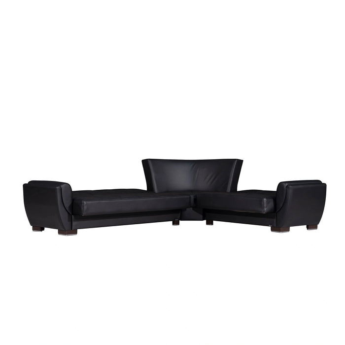 Ottomanson Armada Air Collection Upholstered Convertible Sectional with Storage