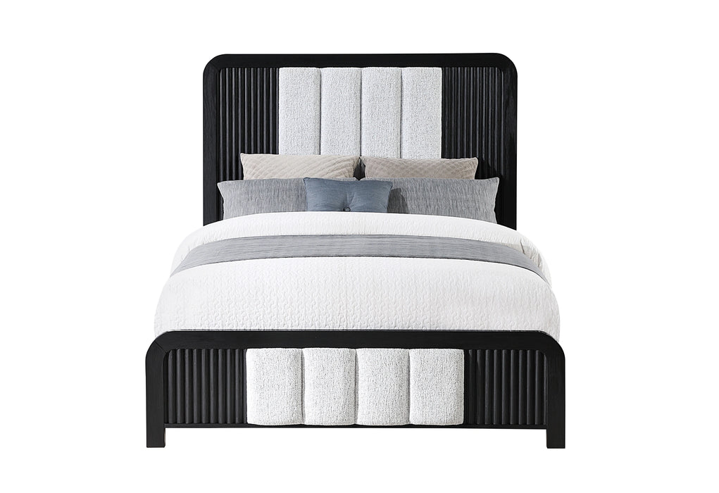 Beckett White/Black Bed