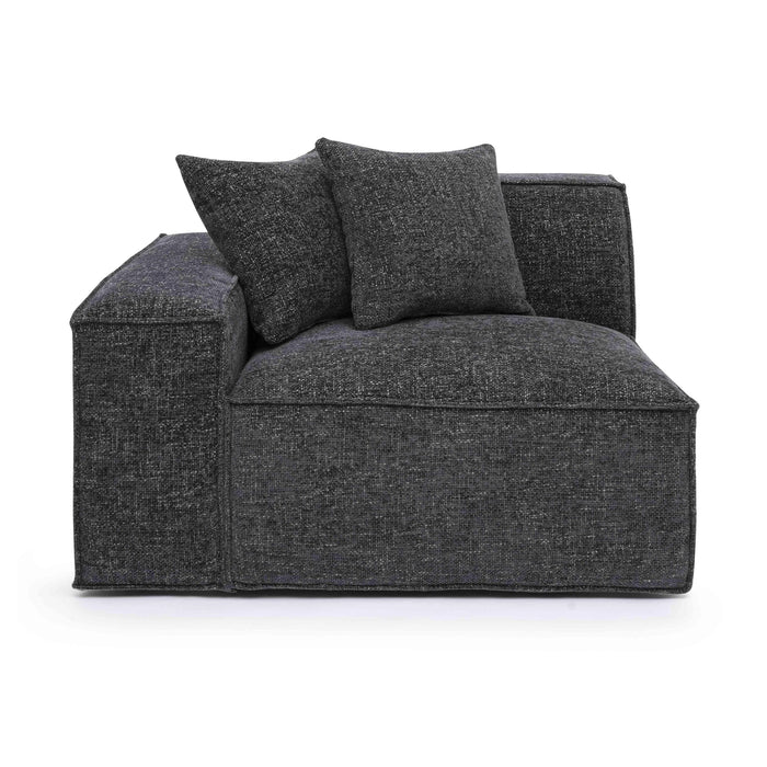 Mindy Performance Chenille Basketweave Modular Corner Chair