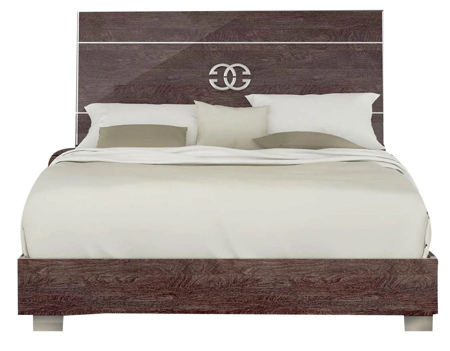 ESF Furniture Prestige Classic Queen Sleigh Bed in Cognac Birch