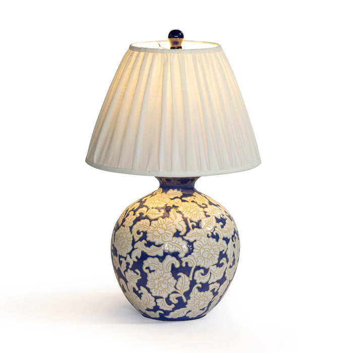 Diana Blue &amp; White Table Lamp