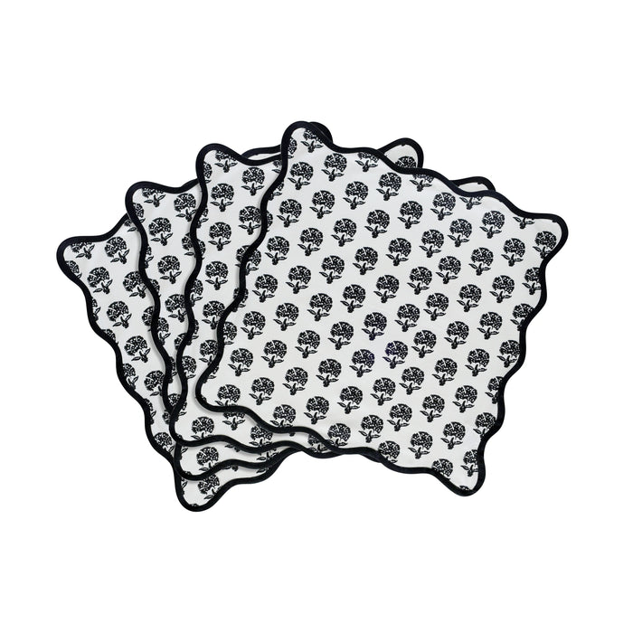 Crissy Cotton Canvas Printed Napkins - Set of 4