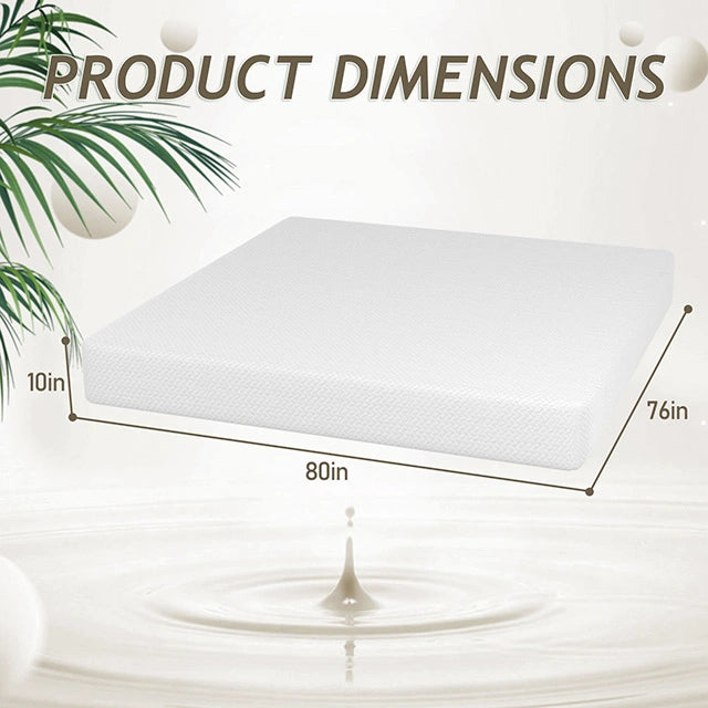 Forsythia 10" Green Tea Gel Memory Foam