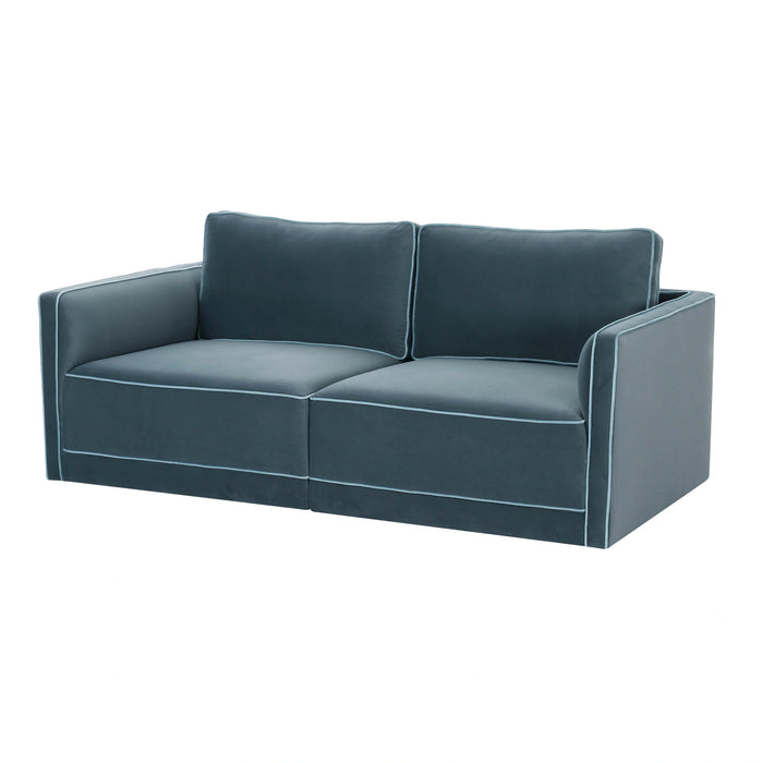 Willow 74" Performance Velvet Modular Loveseat