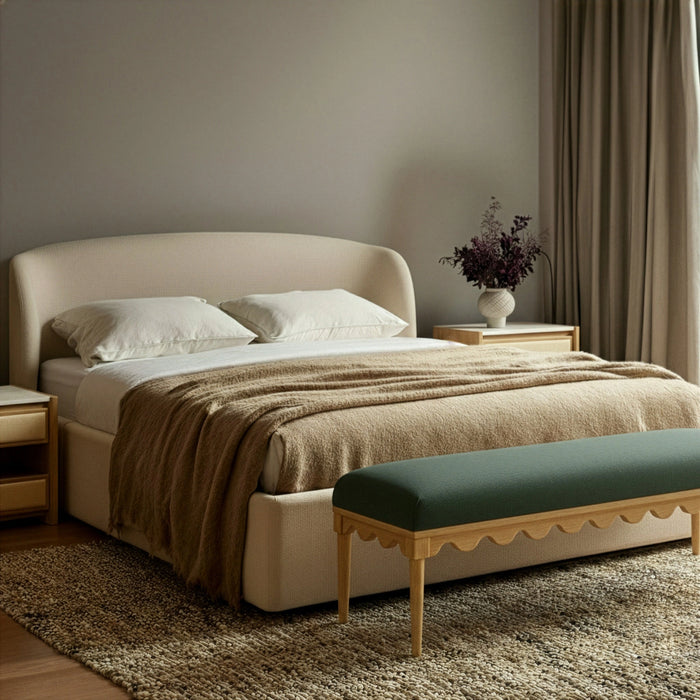Oodle 56.5" Performance Vegan Mohair Bench