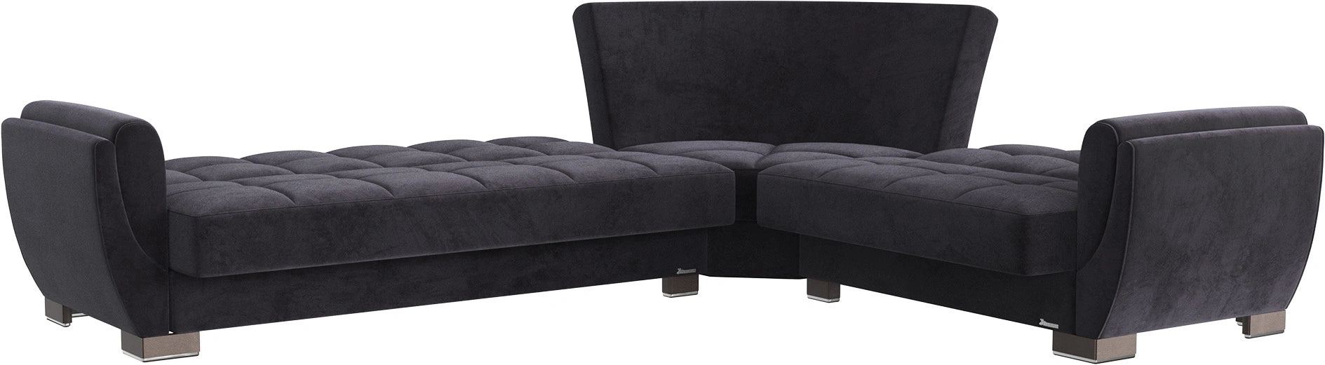 Ottomanson Armada Air Collection Upholstered Convertible Sectional with Storage
