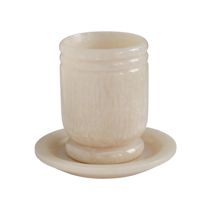 Channeled Swirl Resin Kiddush Cup