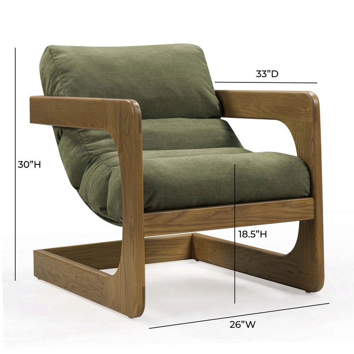 Palma Upcycled Performance Fabric Accent Chair
