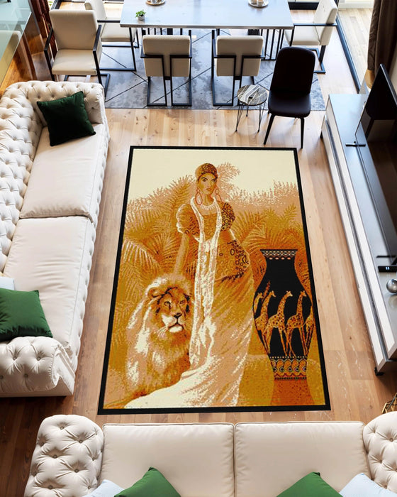 STAR Rug DESIGN 1108 Lady With Lion