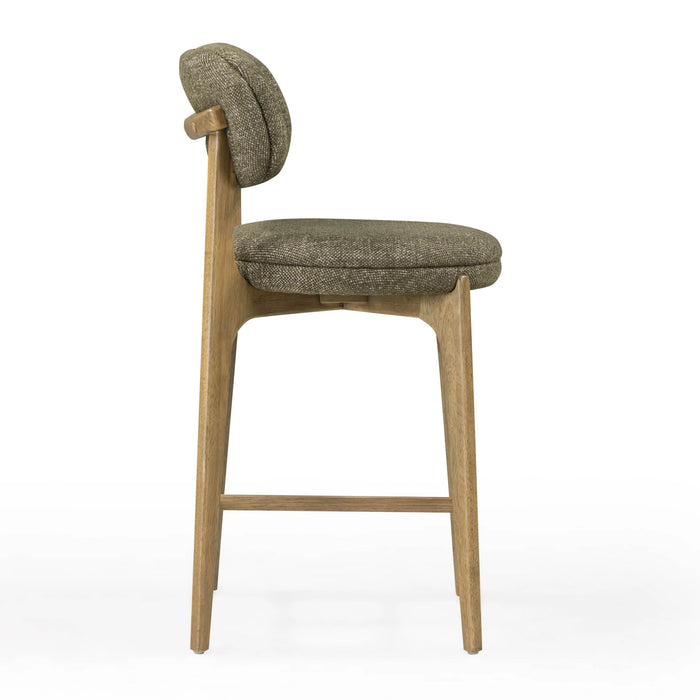 Carnation Performance Fabric Counter Stool