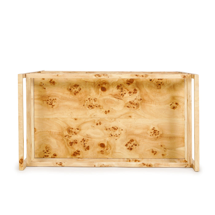 Destin Natural Burl Contract-Grade Bar Cart