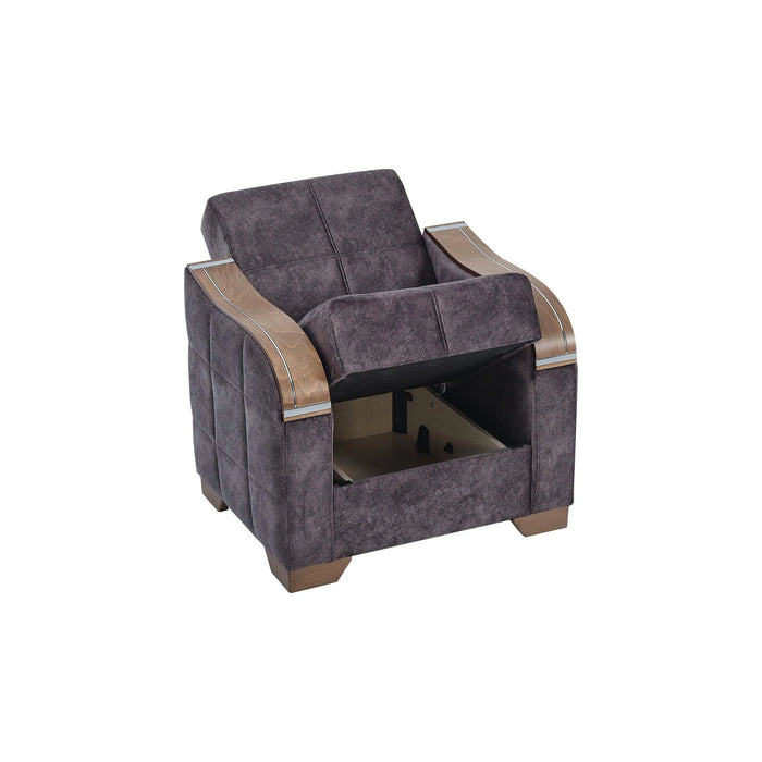 Ottomanson Sapphire Collection Convertible Armchair with Storage