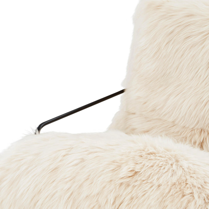 Kimi Genuine Sheepskin Accent Chair