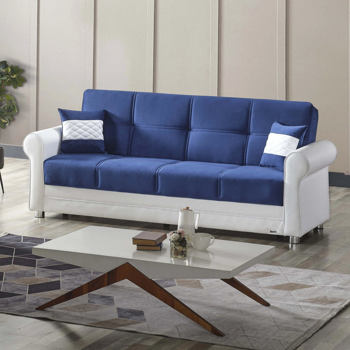 Ottomanson Avalon Collection Upholstered Convertible Sofabed with Storage