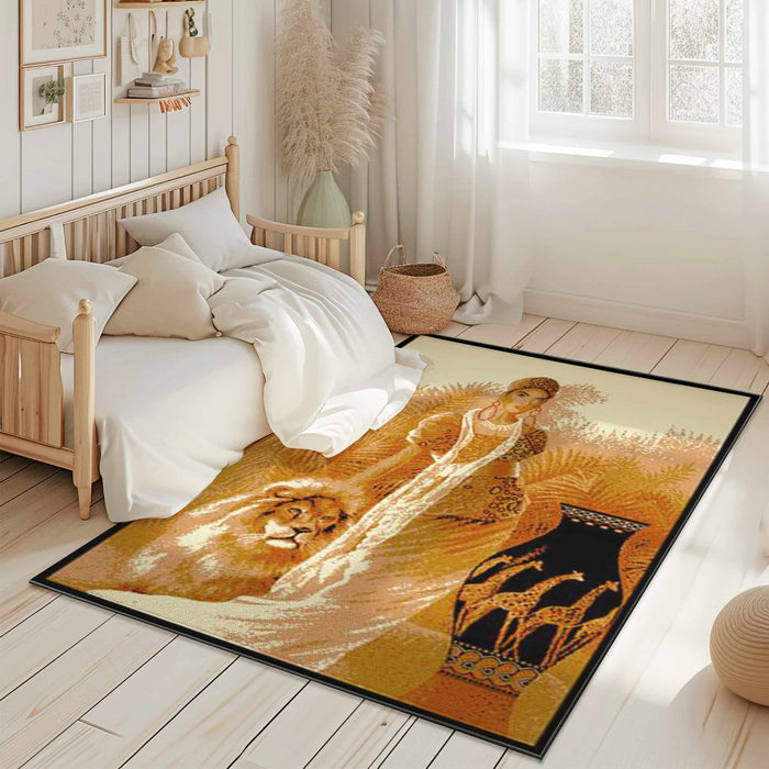 STAR Rug DESIGN 1108 Lady With Lion