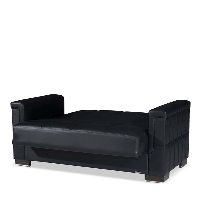 Ottomanson Armada Collection Upholstered Convertible Loveseat with Storage