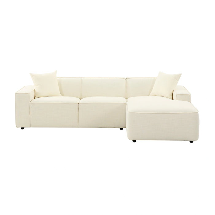 Olafur 2-Piece Performance Fabric L-Shaped Sectional