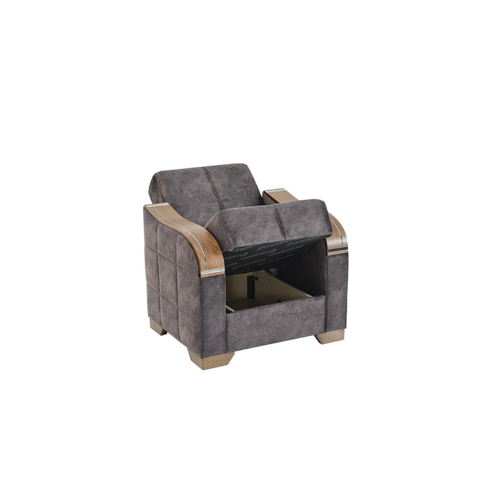 Ottomanson Sapphire Collection Convertible Armchair with Storage
