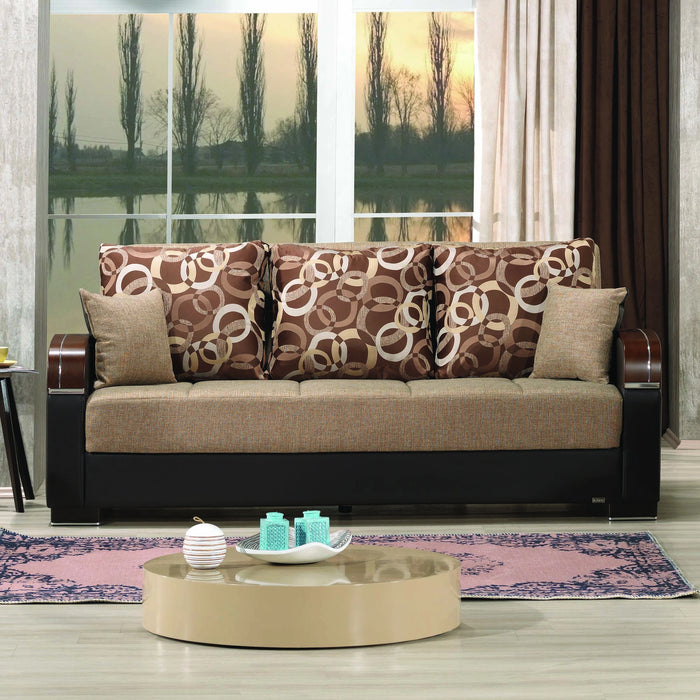 Ottomanson Mobimax Collection Upholstered Convertible Sofabed with Storage