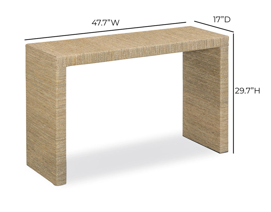 Mona 48" Natural Seagrass Console Table
