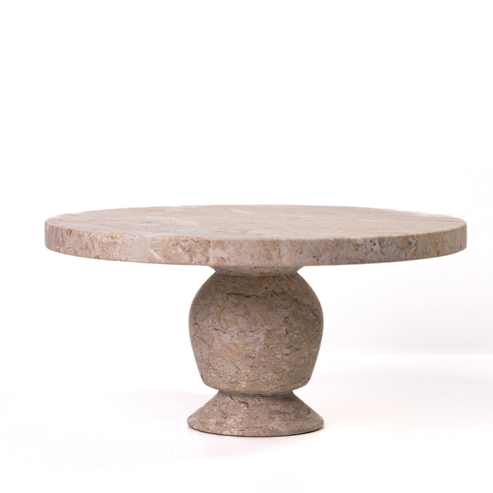 Natural Travertine Cake Stand