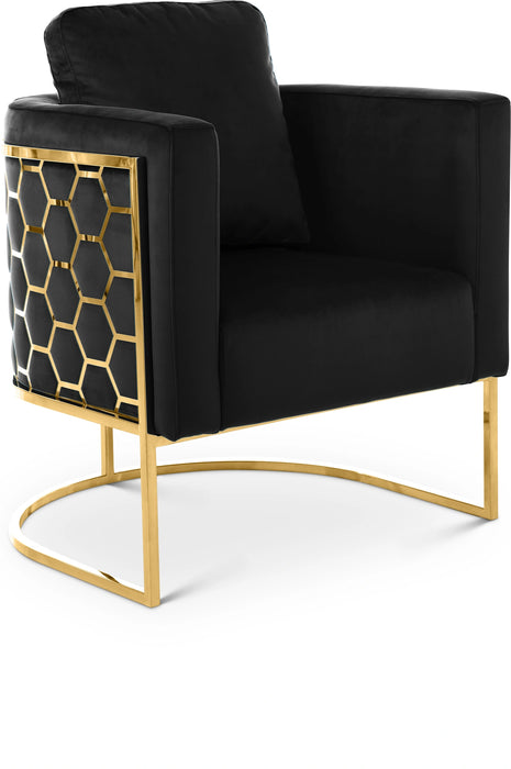 Casa Black Velvet Chair