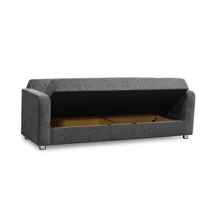 Ottomanson Elegance Collection Upholstered Convertible Sofabed with Storage