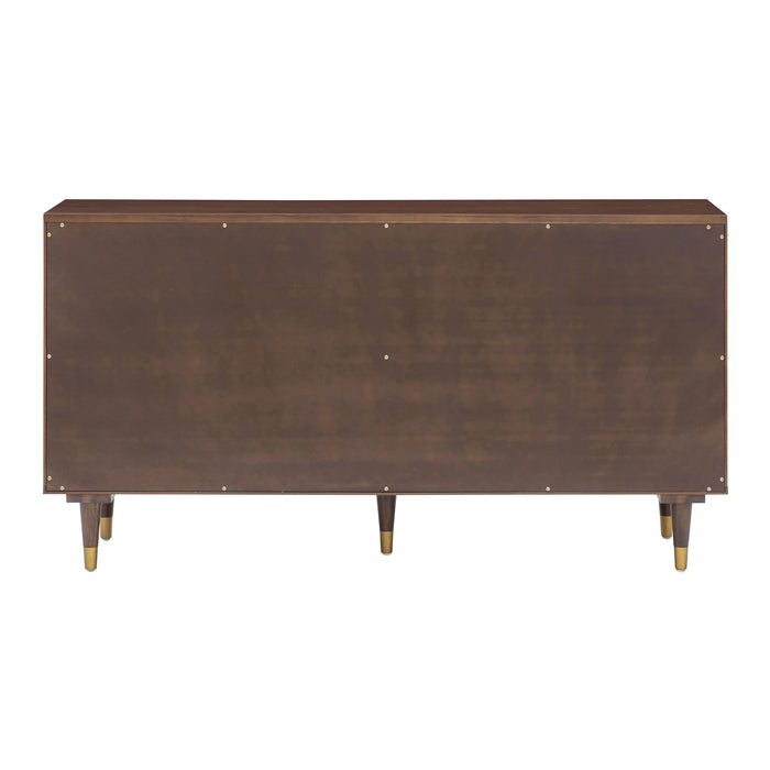 Sierra 60" Cane 6-Drawer Dresser