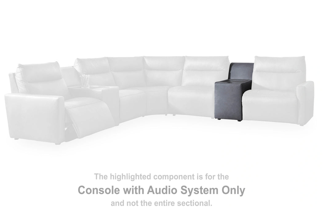 ModZ Power Reclining Sectional with Audio Consoles