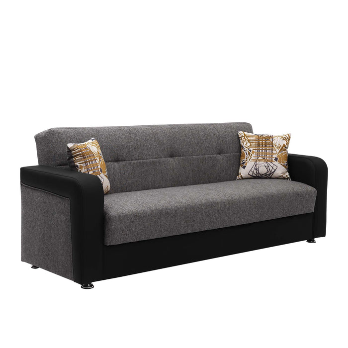 Ottomanson Harmony Collection Upholstered Convertible Sofabed with Storage