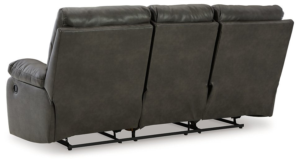 Willamen Reclining Sofa with Drop Down Table - Home And Beyond