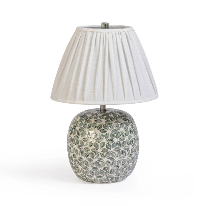 Yaya Green Capiz Shell Table Lamp