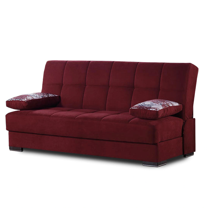 Ottomanson Soho Collection Upholstered Convertible Sofabed with Storage