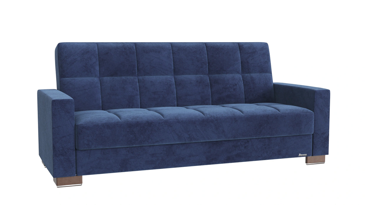 Ottomanson Armada Collection Upholstered Convertible Sofabed with Storage