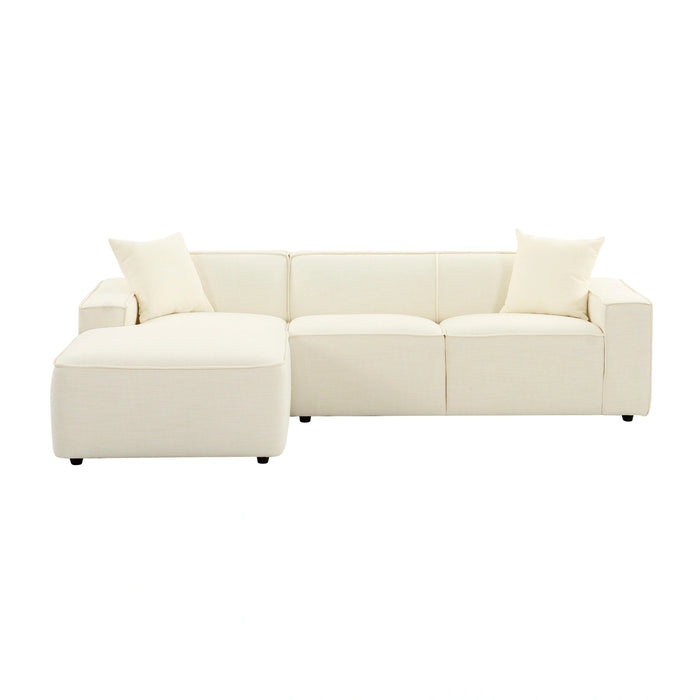 Olafur 2-Piece Performance Fabric L-Shaped Sectional