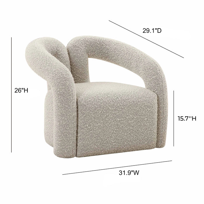 Jenn Speckled Performance Boucle Accent Chair