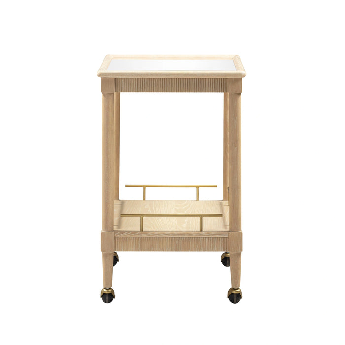 Slosh 37" Natural Ash Bar Cart