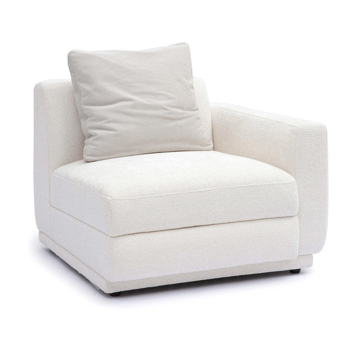 Perry Cream Performance Chenille Modular Corner Chair