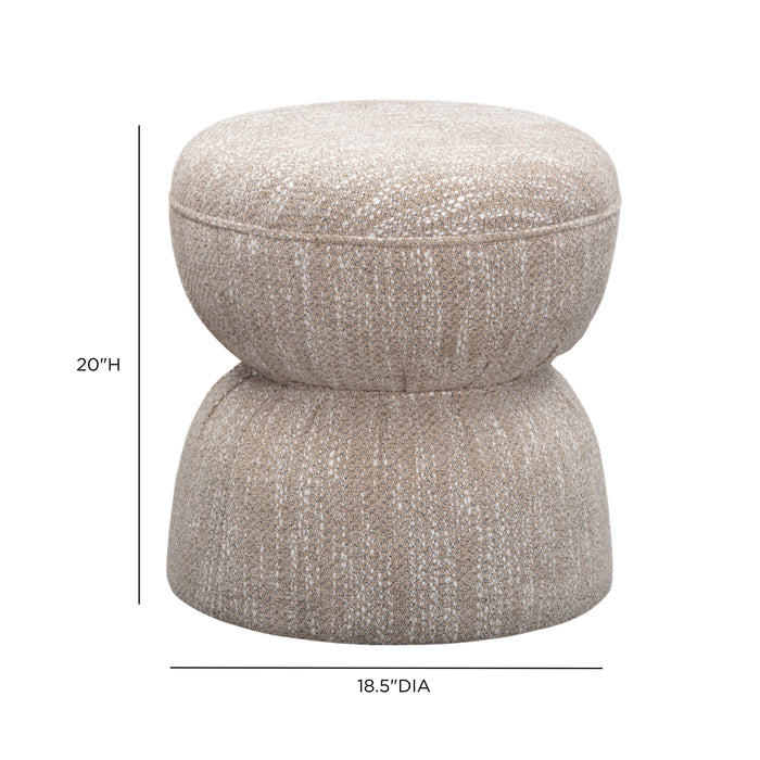 Tomlin Ruched Performance Fabric Game Ottoman