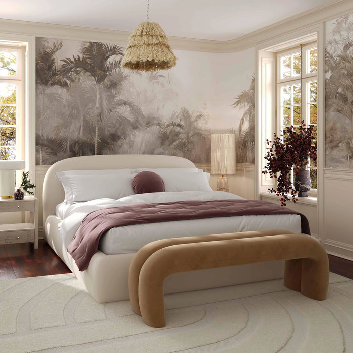 Leigh 56" Performance Velvet Channeled Bench