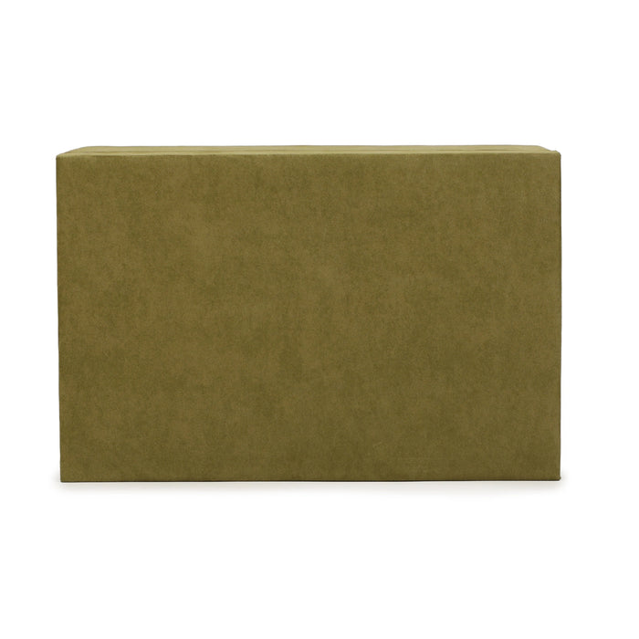 Pisa Green Vegan Suede Contract-Grade Storage Box